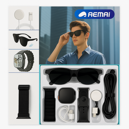 Smartwatch  Ultra + Ai Sunglasses
