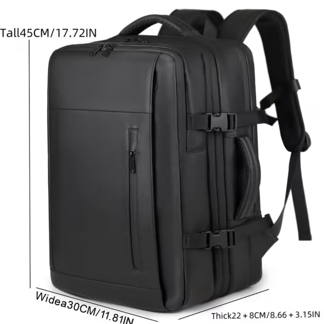 Traveling Bag Vacuum Compression With Air Pump Device 17-Inch Backpack, Waterproof Oxford Fabric