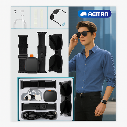Smartwatch  Ultra + Ai Sunglasses