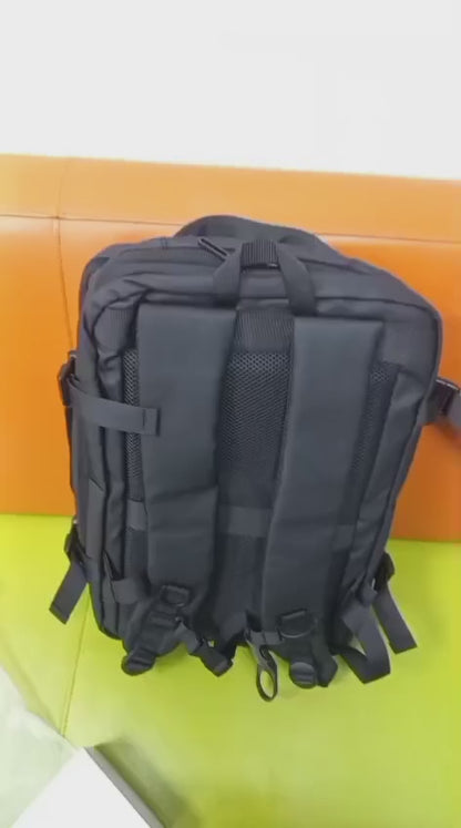 Traveling Bag Vacuum Compression With Air Pump Device 17-Inch Backpack, Waterproof Oxford Fabric